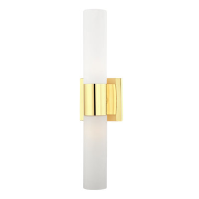 Cailum 2 Light Frosted Dimmable Vanity Light