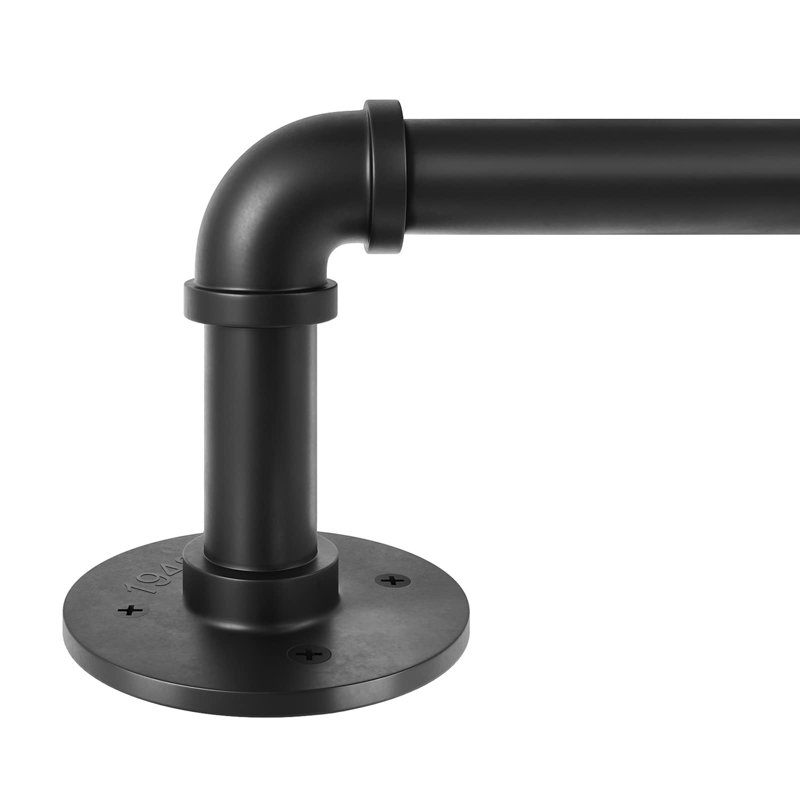 Tringle à rideaux industrielle ajustable intérieure / extérieure 1 pouce Upper Vobster, 48'' - 86''