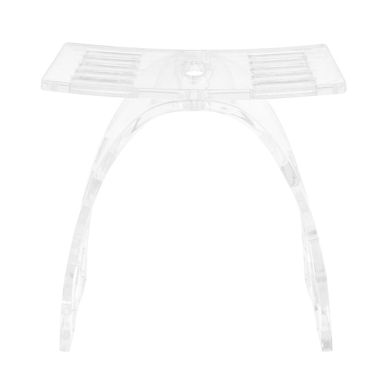 Acrylic Shower Stool, Heavy Duty Bathroom Bench, Bath Stool With Water Leaking Channel, Clear