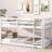 White Solid Rubber Wooden Twin Over Loft Bed. Strong And Stable. Maximize Storage Capacity. Effortless Assembly Bed, White. Build. Optimize Bedroom Storage. Simple Installation Process-1084975838