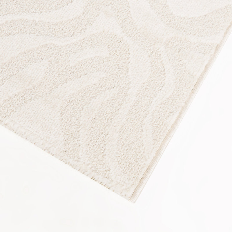 Tapis moderne crème Varga, 5'3" x 7'
