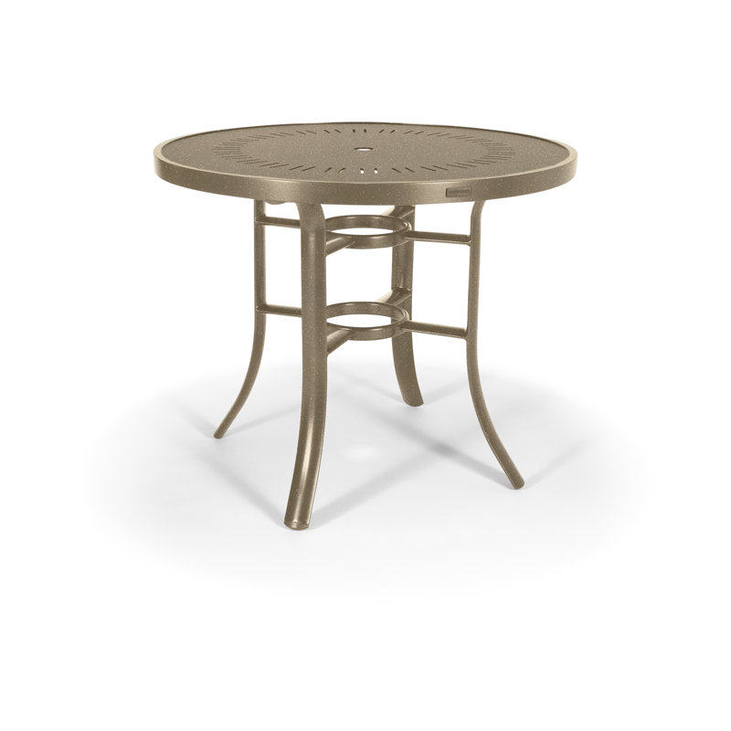 Table de balcon 42 po Icon, H 34,75 po x l 42 po x P 42 po, Beige / Chameau