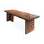 Bureau rectangulaire en bois massif brun clair