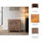 Modern Rustic 2-Door Accent Storage Cabinet with Geometric Wood Panel Design, Brushed Metal Pulls, and Spacious Interior Shelving for Living Room, Bedroom, or Hallway - 30", Brown