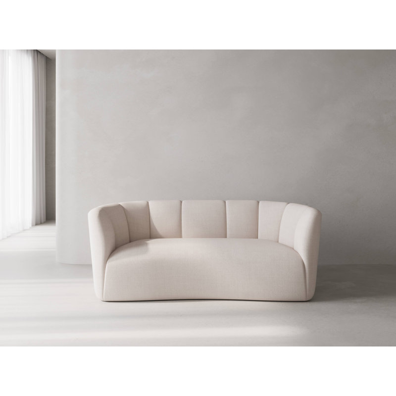 Canapé Emma, 28" H x 72" W x 37" D, Ivoire Nevis