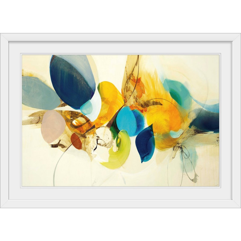 « Alea Candide Color » par Sarah Stockstill - reproduction, Cadre blanc, H 32 po x l 44 po x P 1 po