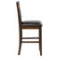 Chaise de salle à manger rembourrée en noyer (ensemble de 2) | Idée de cadeau