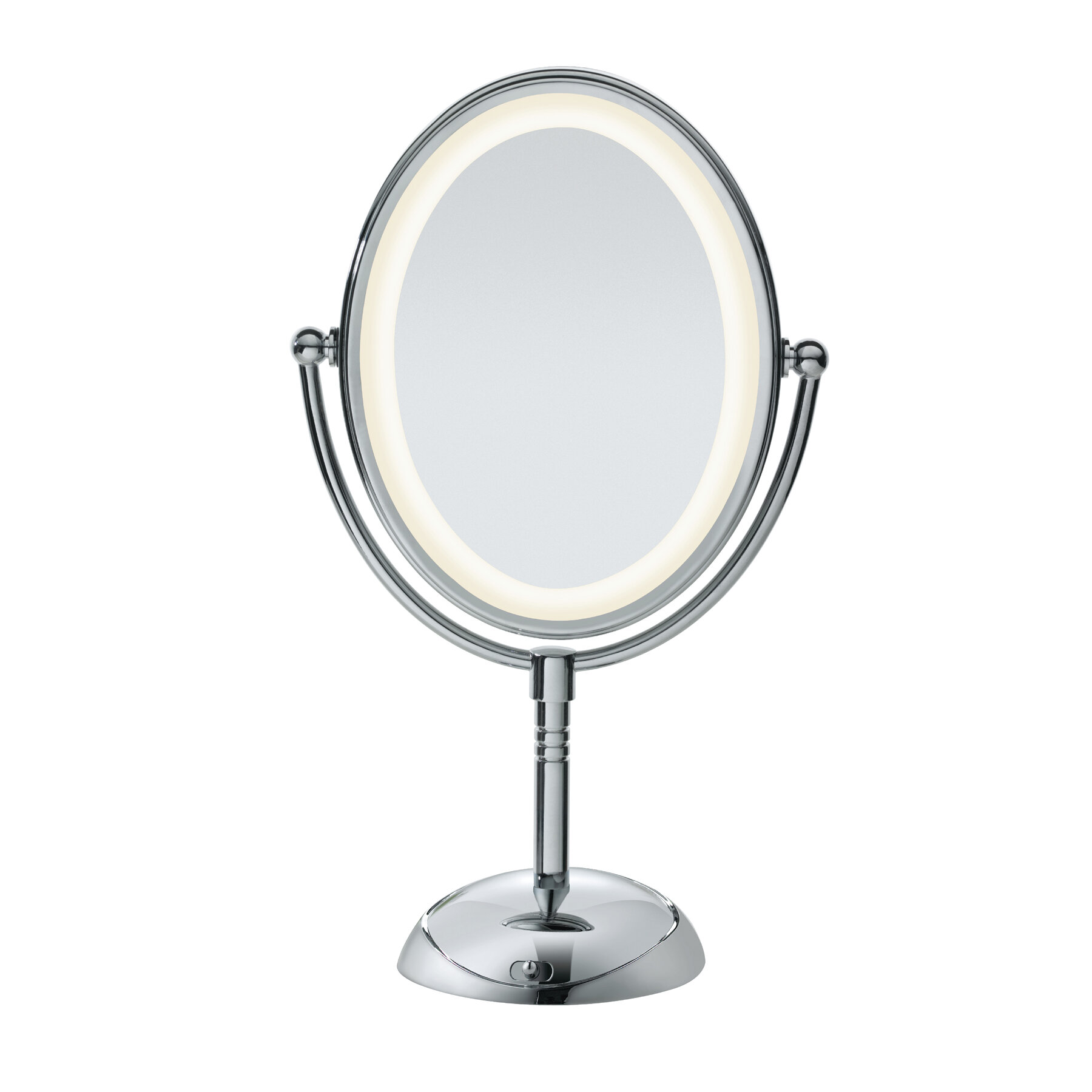 Ehrmann Aura Tri Tone Round Vanity Mirror with Table Stand, LED Makeup  Mirror with 360 Degrees Rotatable