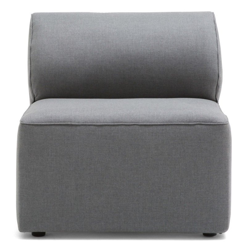 Big Joe Patio Armless Chair, Smoke Gray