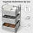 3-Section Rolling Laundry Sorter Hamper With Wheels And Brakes, 120L Capacity Space-Saving Vertical Design For Laundry Room, Closet, Dorm, And Small Spaces-491092691