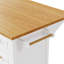 Îlot de cuisine 52 po avec abattant, îlot de cuisine en relief à roulettes avec support à épices, porte-serviettes, 2 portes et 5 tiroirs, chariot de rangement pour cuisine avec tablette réglable pour la cuisine-129163870