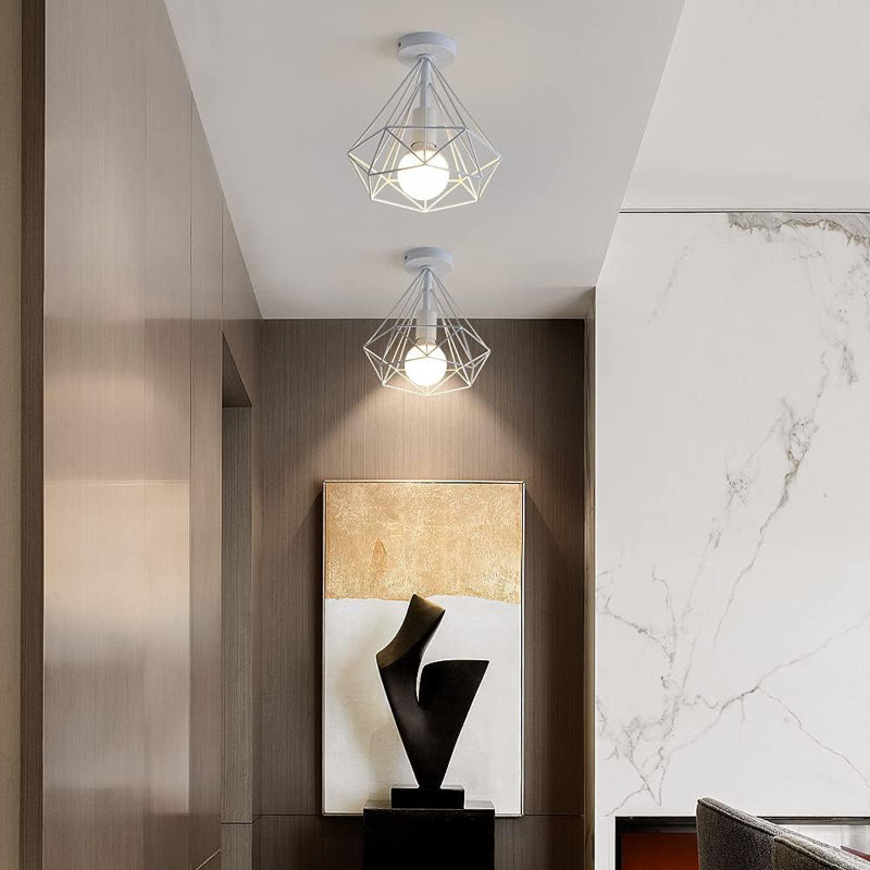 Alresford Flush Mount, White