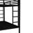 Queen Over Black Metal Bunk Bed With Trundle - Strong Support, Quiet Sleep, Space Utilization Storage Heavy Duty Build, Noise , Safe Guardrails-1251702597