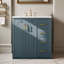 Ensemble de meuble-lavabo autoportant 30 po avec lavabo en céramique, 3 tiroirs et portes à fermeture douce-652923123
