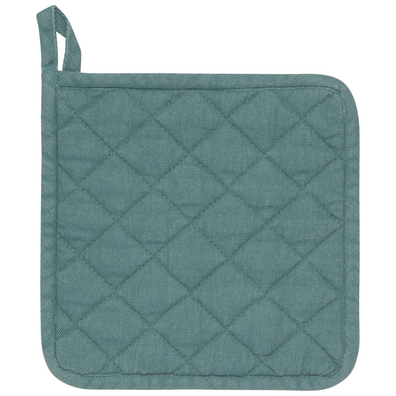 Now Designs Heirloom Stonewash Potholder, Lagon