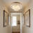 15.7'' Golden Shell Flush Mount Ceiling Light