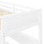 Lit mezzanine simple avec bureau et compartiment de rangement - Maximisez votre espace Tablettes blanches et design fonctionnel