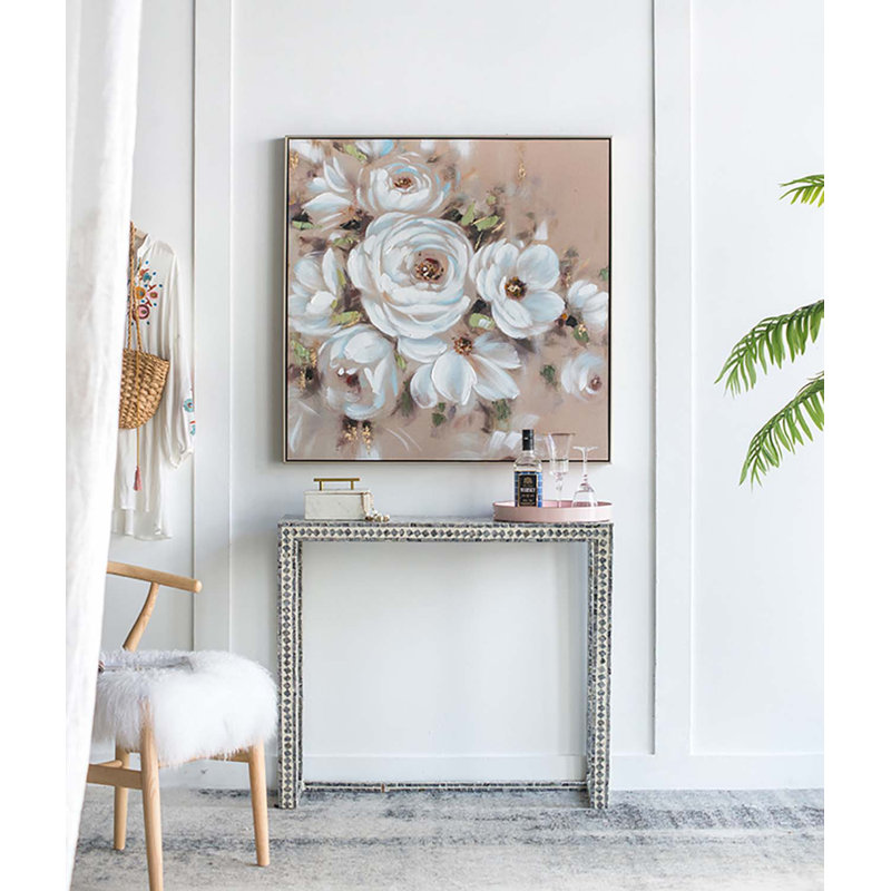 Painting Print, Beige/Cream/Gray