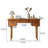 Medium Simple Rectangular Cherry Wood Writing Desk-326661704
