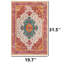 Tapis bohémien à médaillon tribal