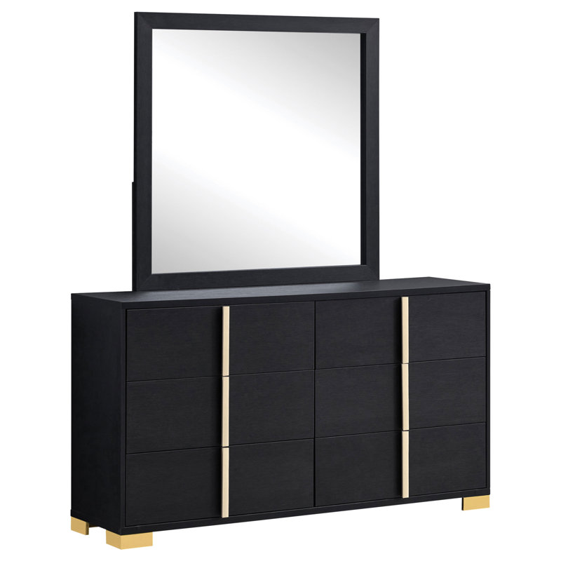 Commode 6 tiroirs avec miroir Jeremiah