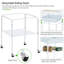 136cm Iron Play Top Floor Bird Cage with Wheels-755979793