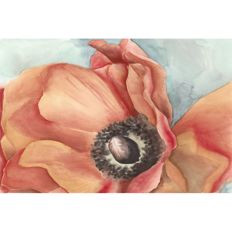 Poppy I - Wrapped Canvas Painting, 30cm H x 46cm W