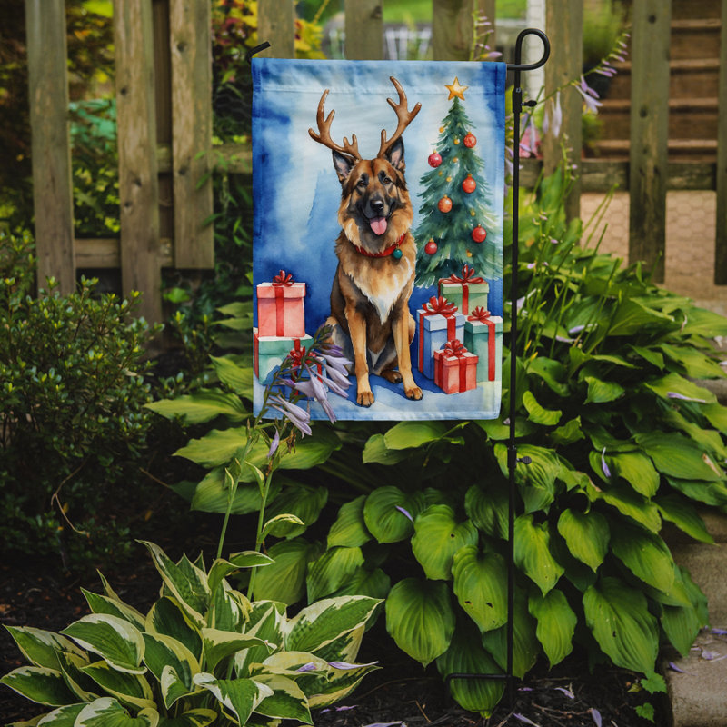 Drapeau de Noël renne de jardin, Berger de Tervueren