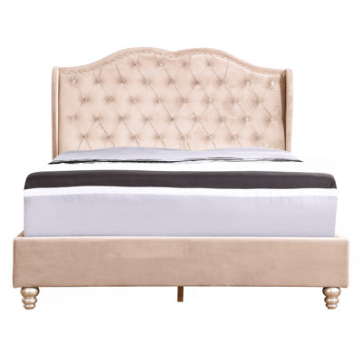 Lit tapissier double Elegant
