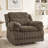 Roundhill Furniture Ardello 3-Piece Reclining Sofa Set, Corduroy Upholstery, with Built-In Power Center, and Storage Console, Chocolate