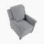 Fauteuil inclinable traditionnel en chenille de 29 po avec garniture cloutée Kaydee Kaydee