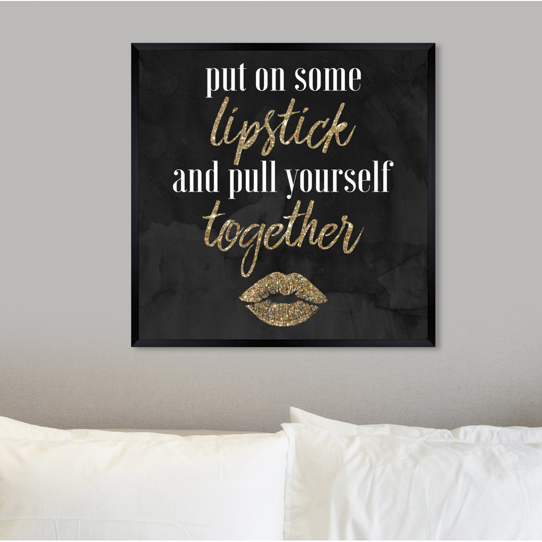 Put on Some Lipstick - Typography Print