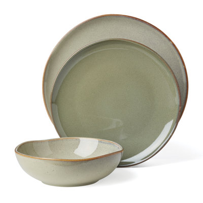 Oneida Organic Shades 12-Piece Dinnerware Set