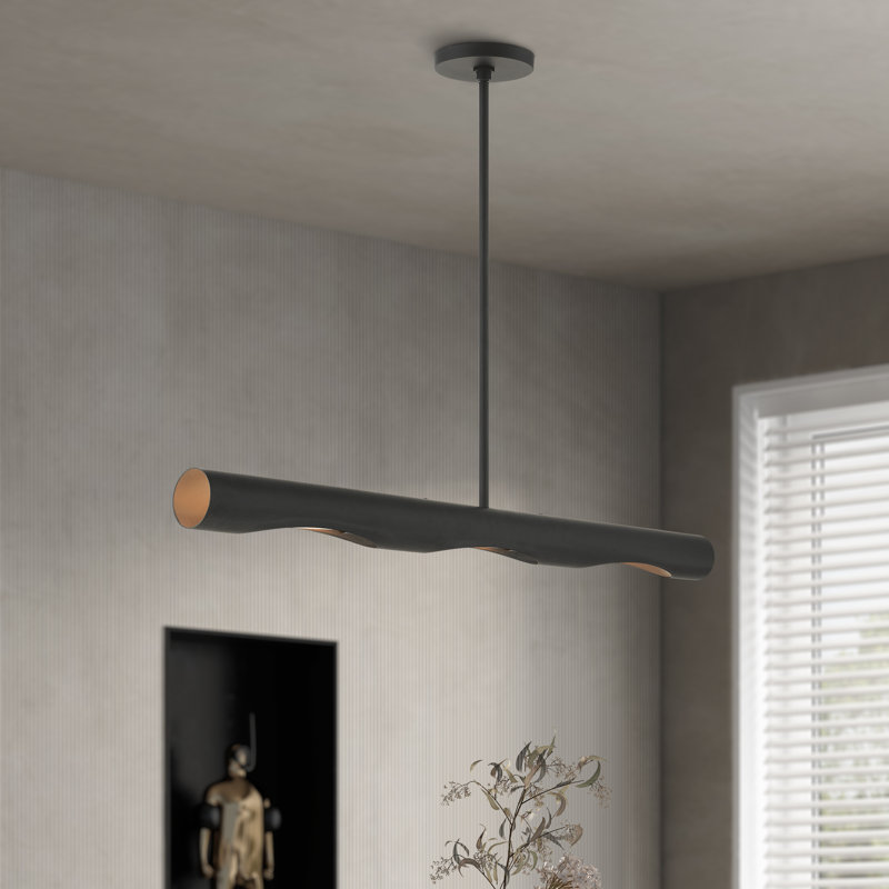 Azria 3 - Light Kitchen Island Pendant, Black