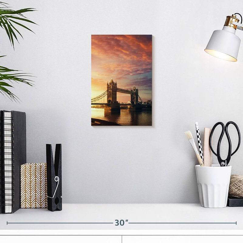 Nicci Tower Bridge Sunrise View, 12" H x 8" W
