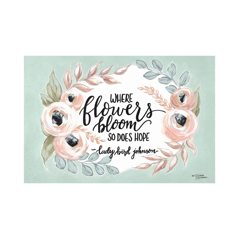 Where Flowers Bloom by Michele Norman - Wrapped Canvas Print, 101.6 cm H x 66.04 cm W x 3.175 cm D