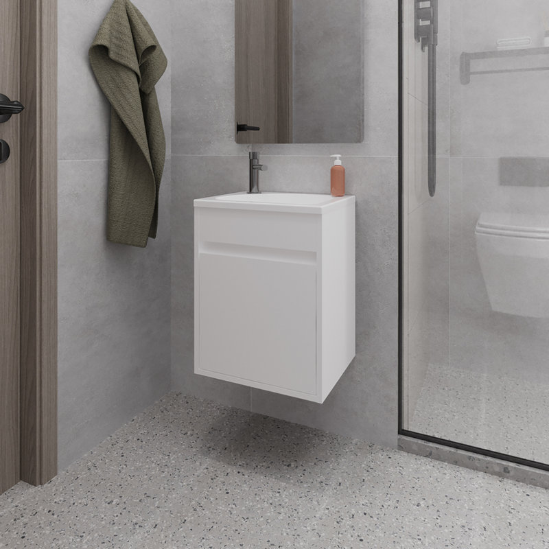 Évier de salle de bain Sutcliffe, Blanc