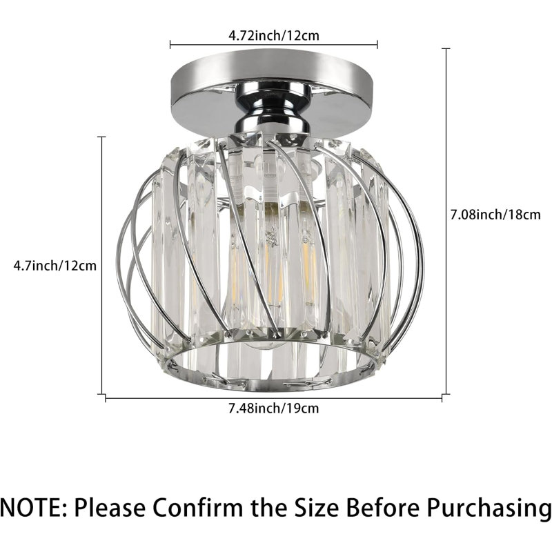 Flush Mount, Chrome
