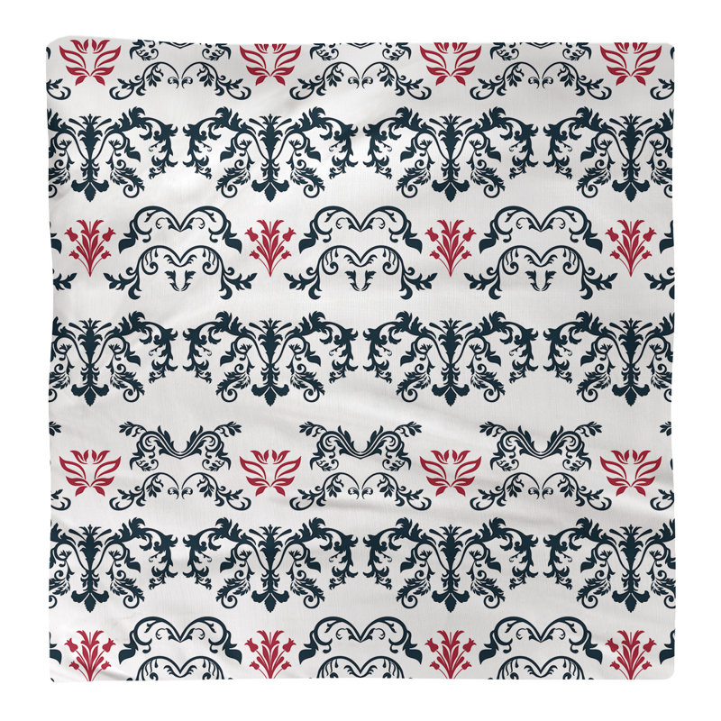 Serviette de football Houston Throwback, Bleu foncé acier / blanc / rouge bataille, Coton, l 22 po x L 22 po