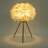 Jozyah Feather Tripod Lamp Feather Table Lamp-142288595
