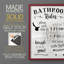 «Rules of the Bathroom», reproduction encadrée - bois massif-526676373-526676383