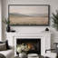 «Green Tan Mountain Landscape», art mural neutre, impression numérique sur toile giclée sur toile-111654029-111654030