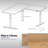 67in x 60in L-Shaped Electric Desk, 3E6B Series-69763721