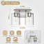 Luminaire de meuble-lavabo moderne, applique murale 2 lumières pour miroir, chambre à coucher, couloir, fabrication en métal durable avec douille E26-875632514