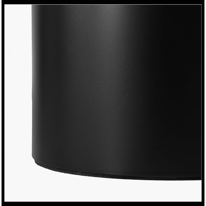ON-TREND Table basse en nuage de 44 po x 25,9 po avec plateau de 1,5 po d'épaisseur, table de bout irrégulière de style crème avec 3 pieds robustes, table centrale élégante avec bord rond pour le salon, noir