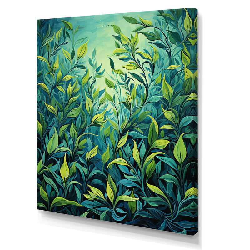 Herbs Tarragon Tales 5 - Art floral avec herbes, Toile tendue, 40" H x 30" W