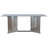 Rectangular with Glass and Steel Base Dining Table