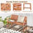 Carmino Outdoor Solid Wood Bench