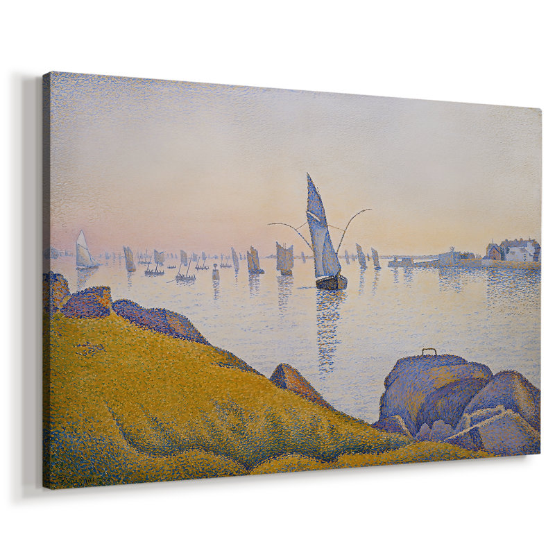 Morning Calm, Concarneau (Opus 219)-Paul Signac-Gallery Wrapped Canvas-1891, 40x60