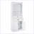 Bathroom Storage Cabinet with Two Doors, Drawers, Adjustable Shelf & Three Open Shelves